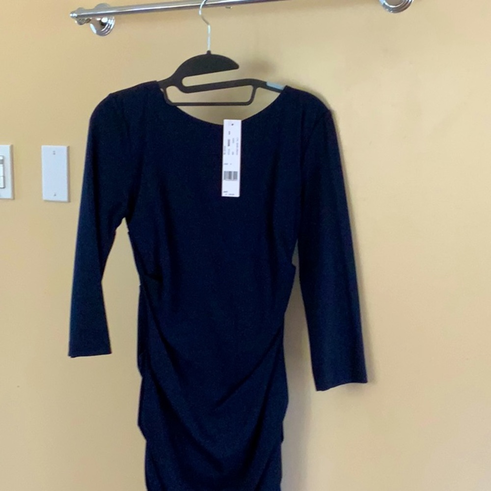 Nicole Miller NWT blue scrunch dress